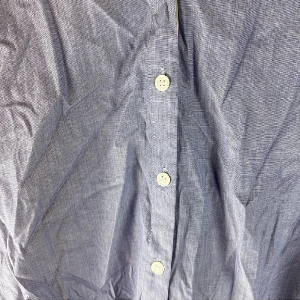 Nordstrom Signature cotton Colorblock button up NWT - Picture 9 of 9